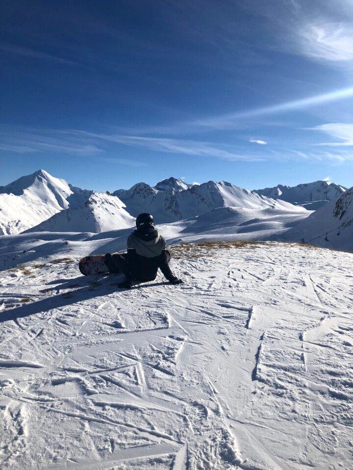 Runway winter skiing