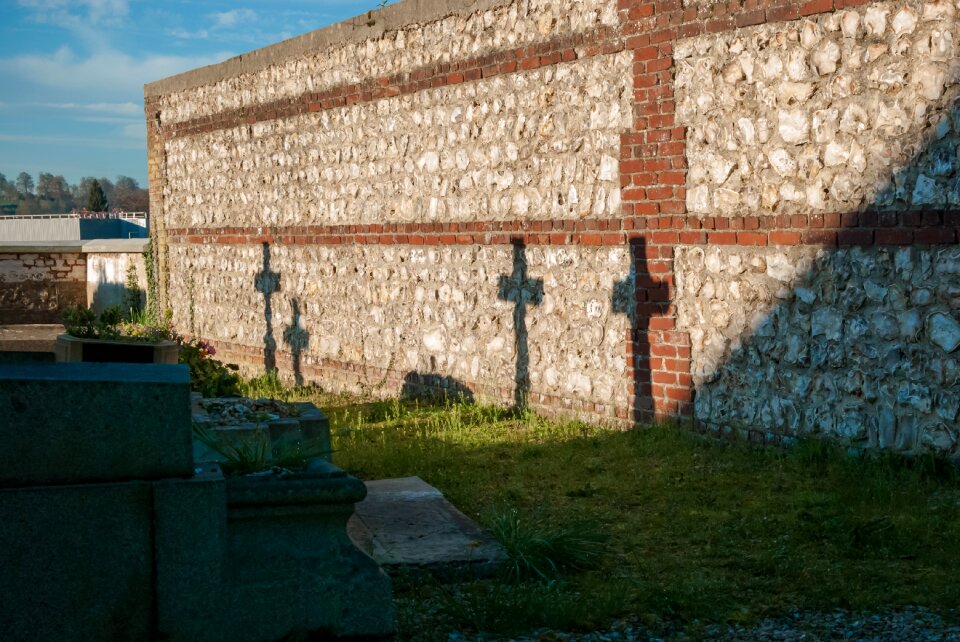 Cemetery shadow cross