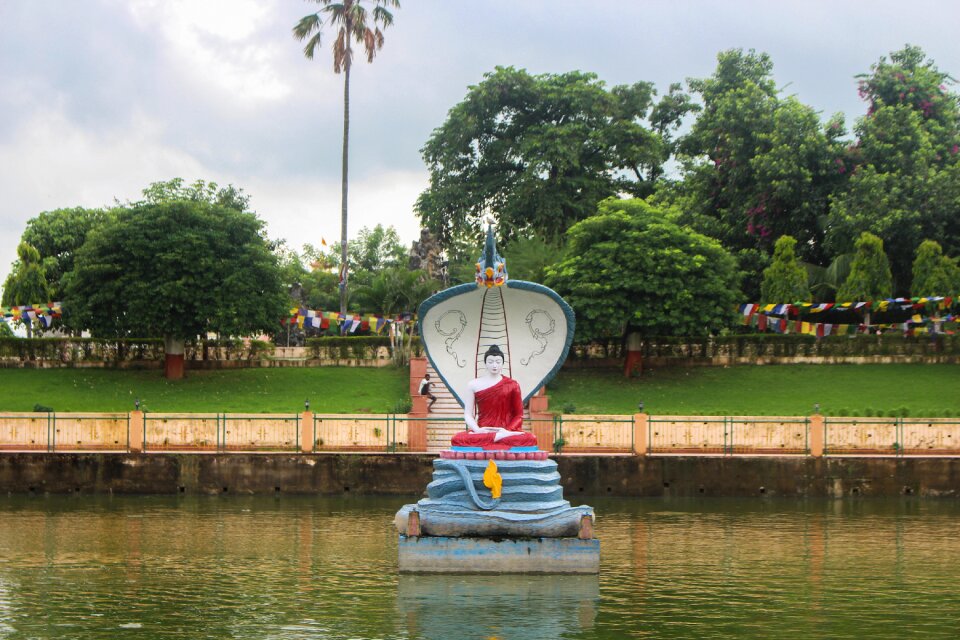Summer lake buddha