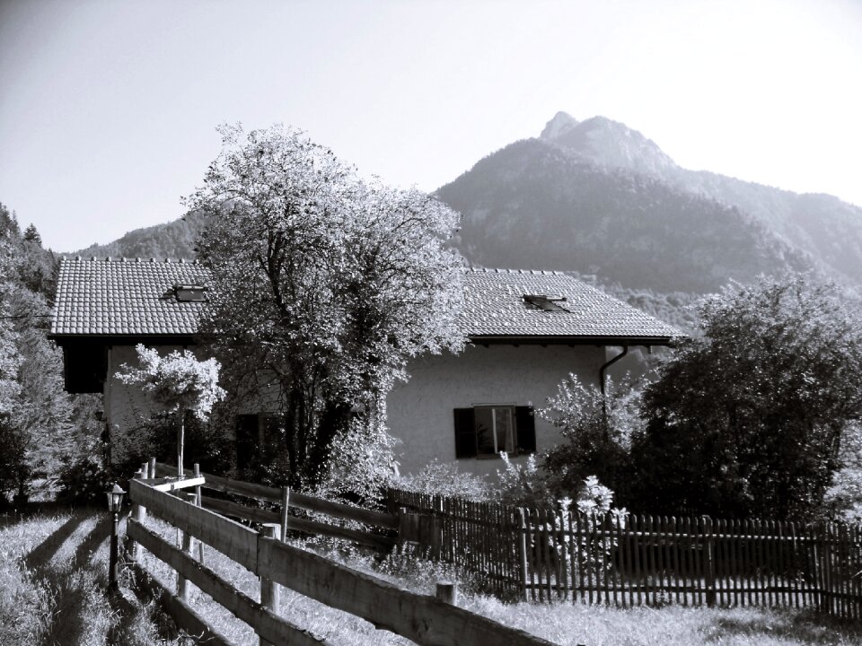 Farm alpine hiking trekking