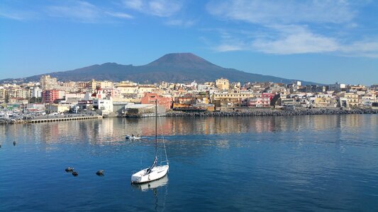 Panoramic vesuvius porto photo