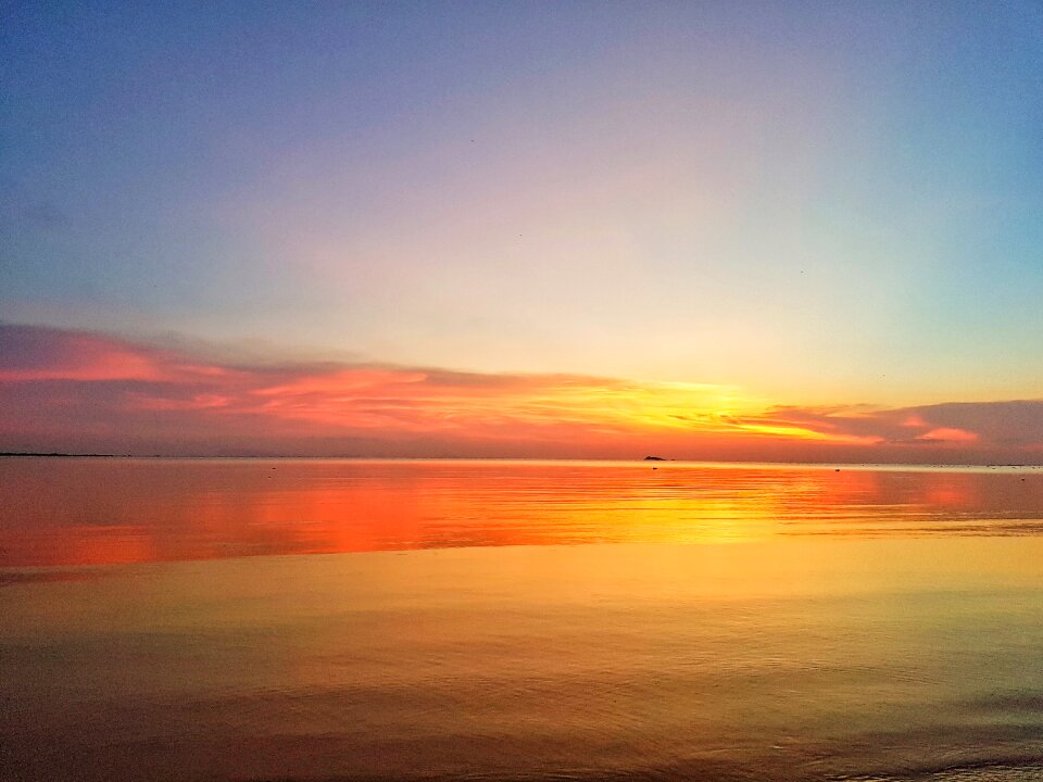 Dusk evening waters