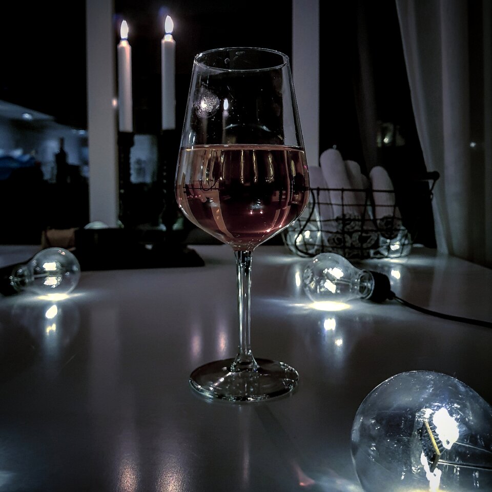 Red wine cup ice cream
