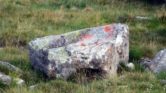 Stone landscape meadow