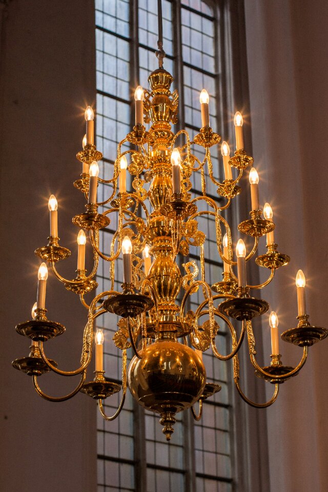 Chandelier religion light