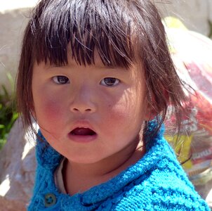 Human cute bhutan photo