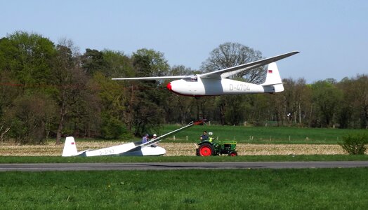 Glider glider pilot landing