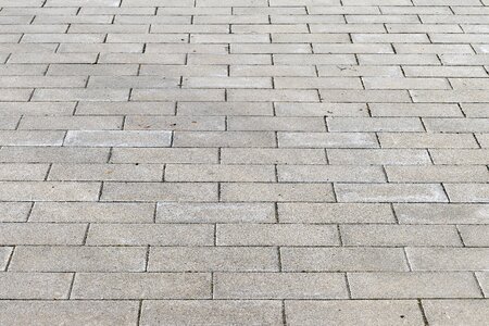 Concrete blocks paved composite stones photo