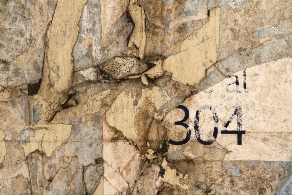 Wall old rough