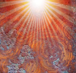 Sun starburst design