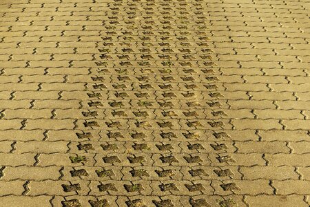 Fixed flooring paving stones photo