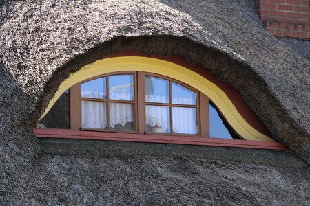 Dormer fachwerkhaus thatched roof photo