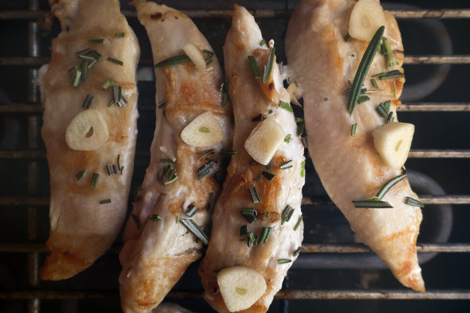 Barbecue garlic rosemary