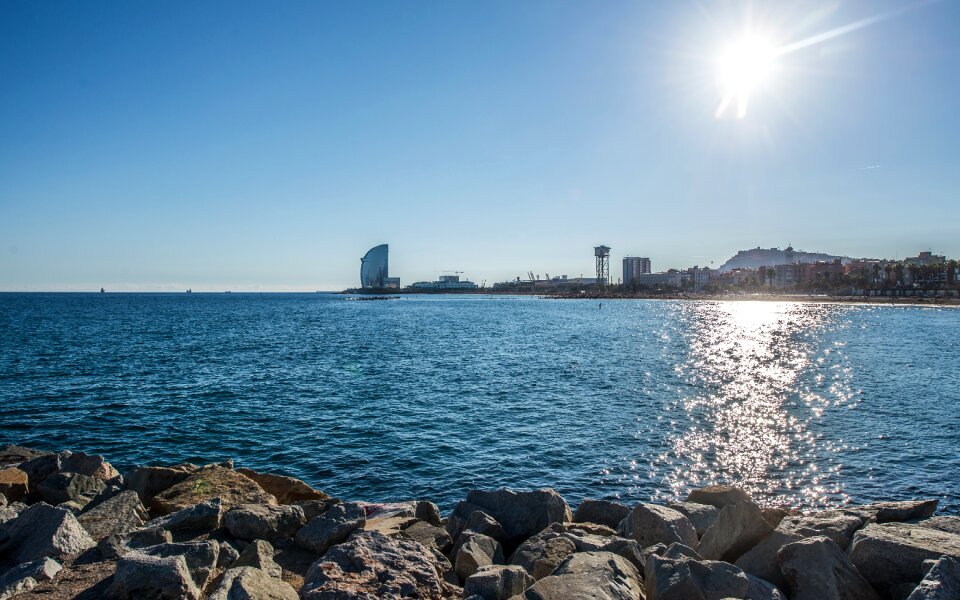 Sea sky barcelona