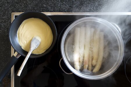 Asparagus food cook photo