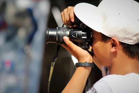 Photo photographer handsome