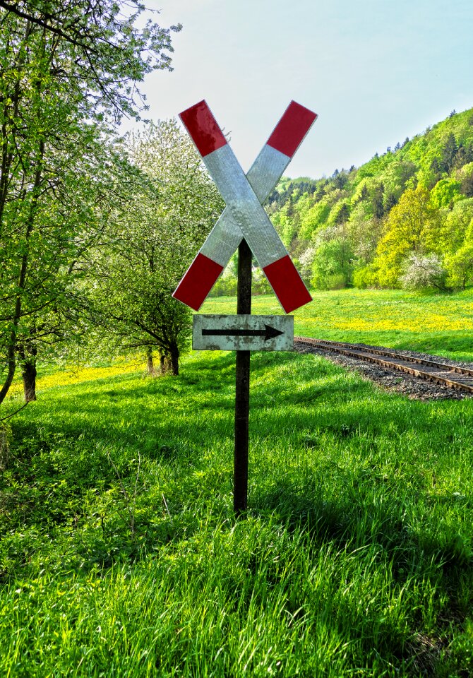 Warnkreuz andreaskreuz landscape