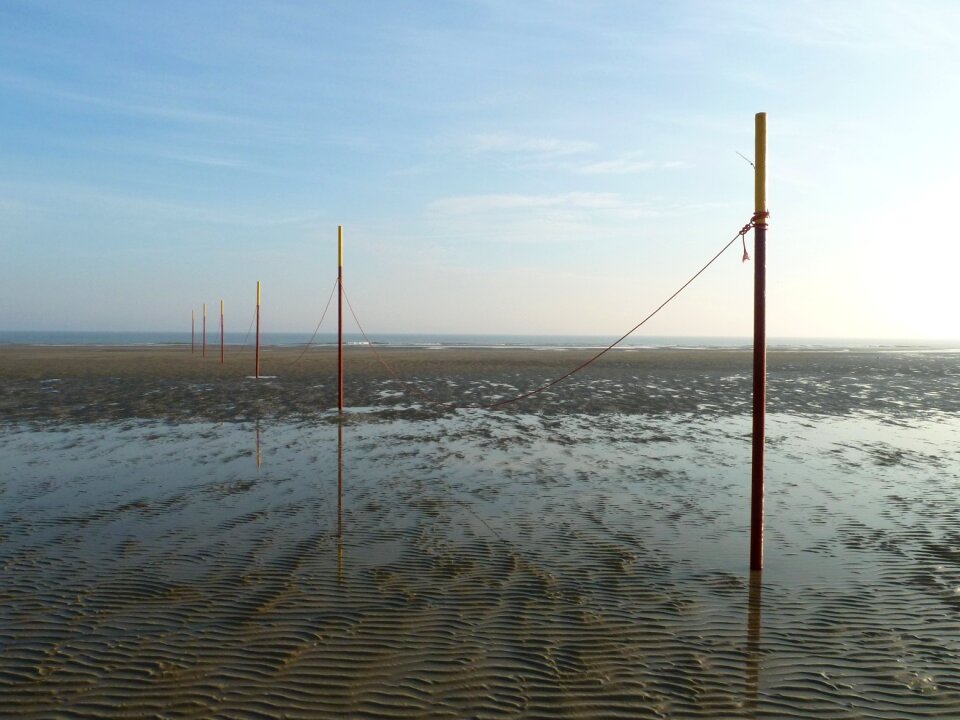 Beach langeoog north sea