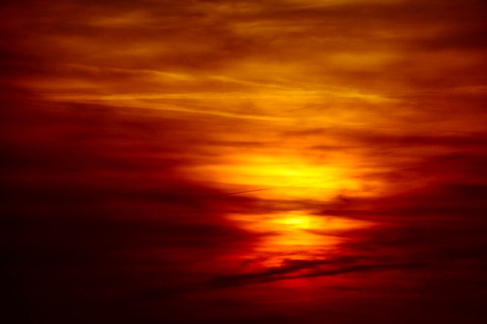 Evening nature sky