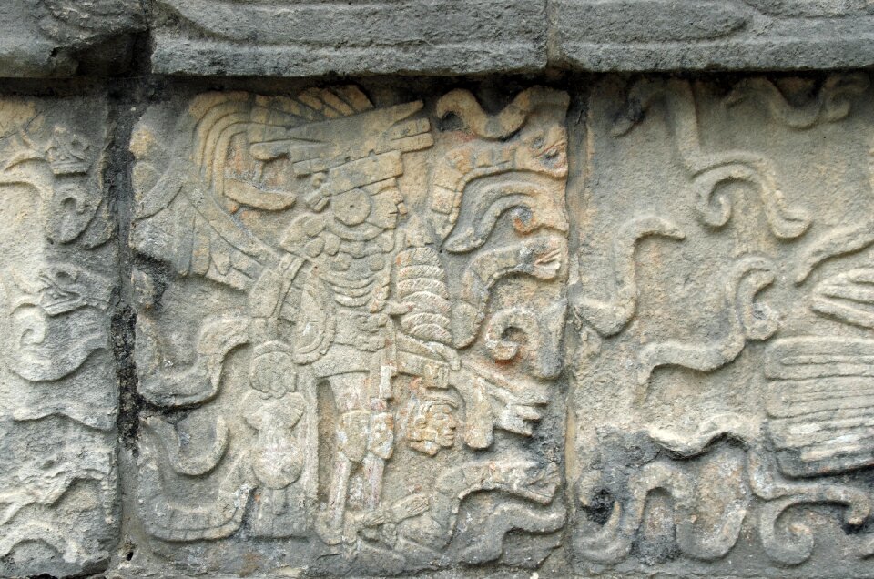 Bas-relief warrior sculpture