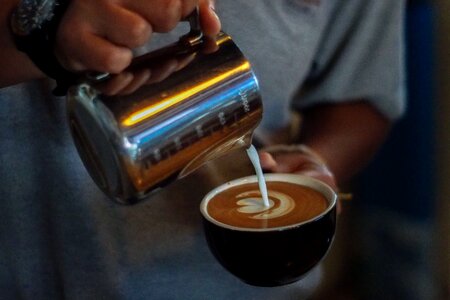 Atmosphere hot coffee bubble