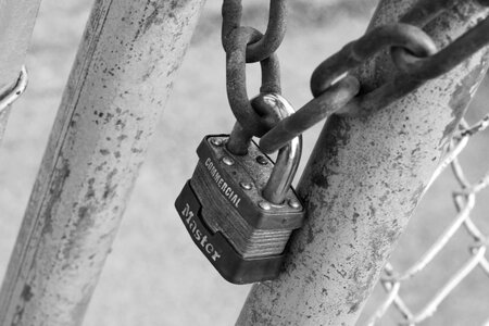 Urban black and white photo