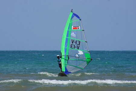 Summer wind windsurfing