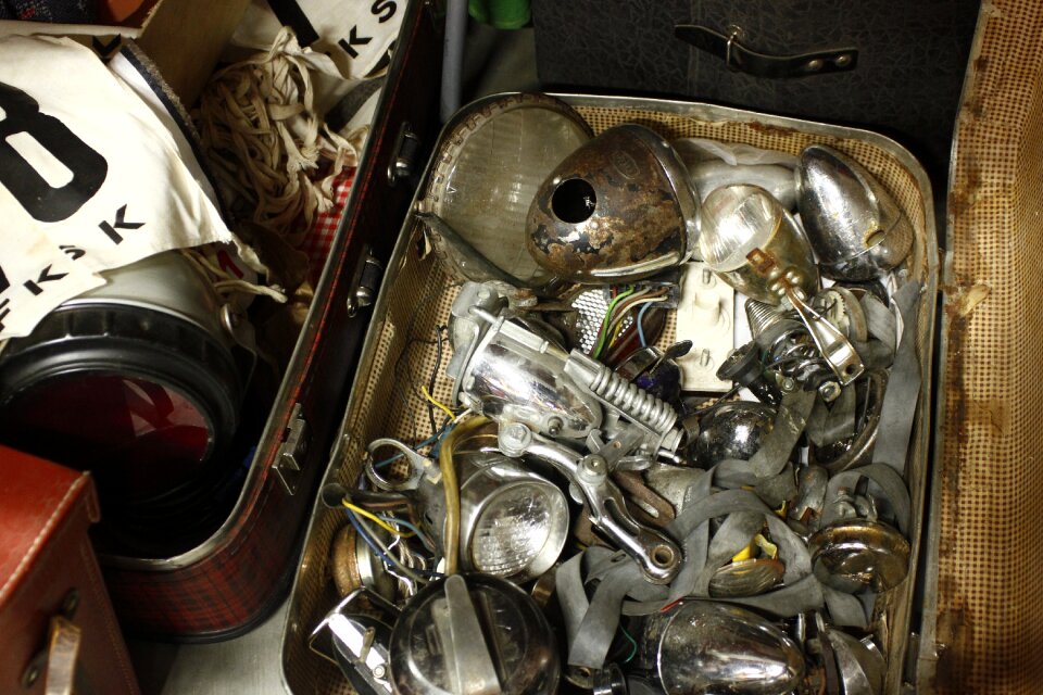 Flea market suitcase retro