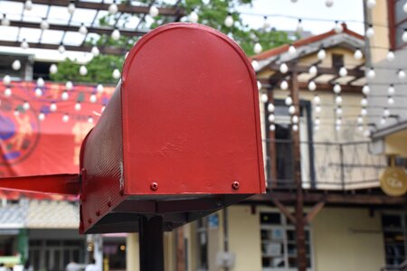 Postbox red vintage