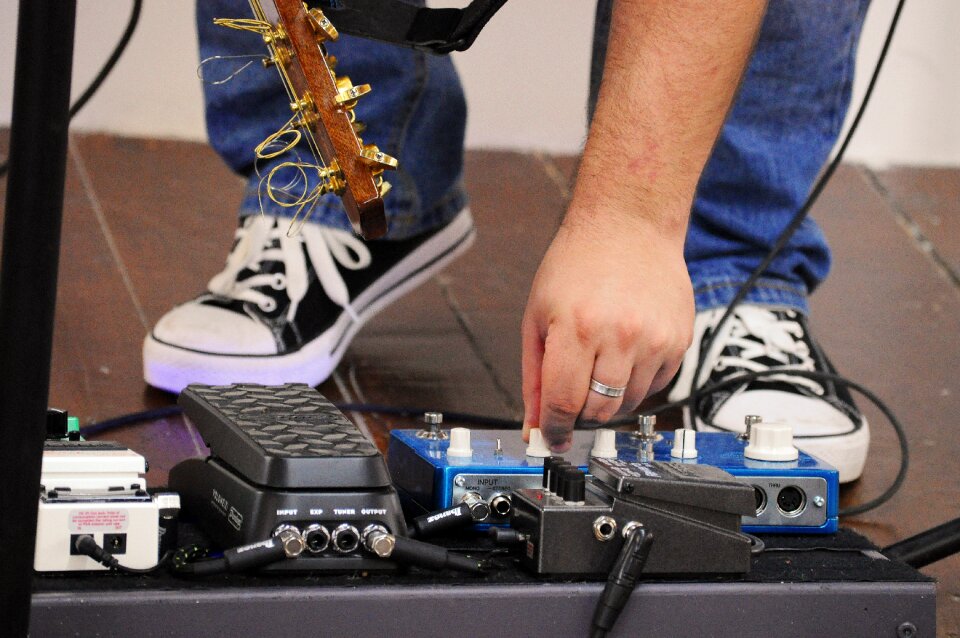 Music pedal board