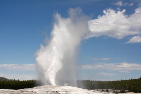 Landscape sky old faithful