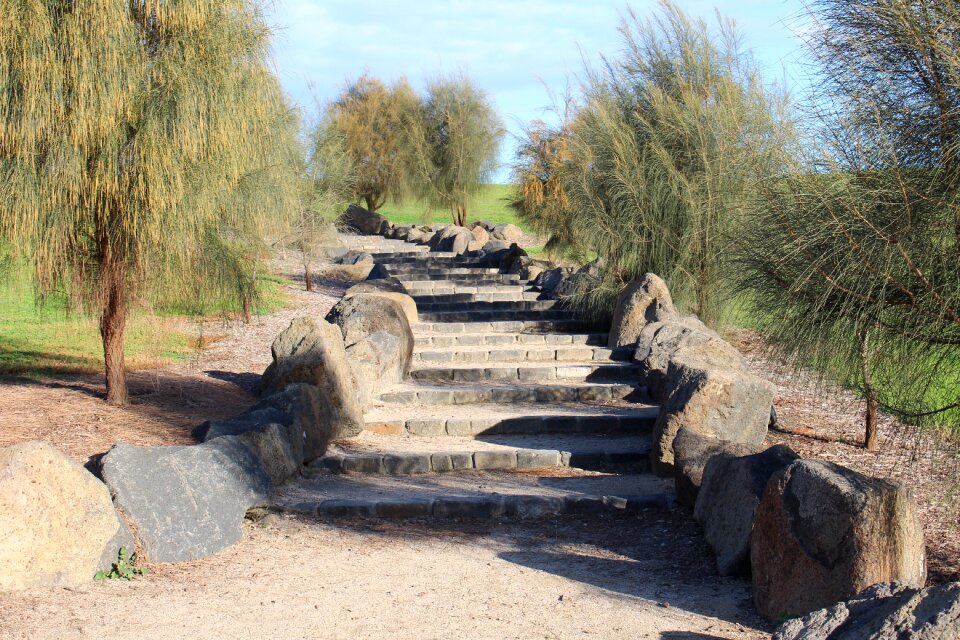 Stone park landscape