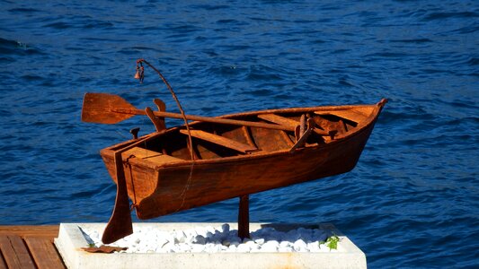 Ocean ship coast photo