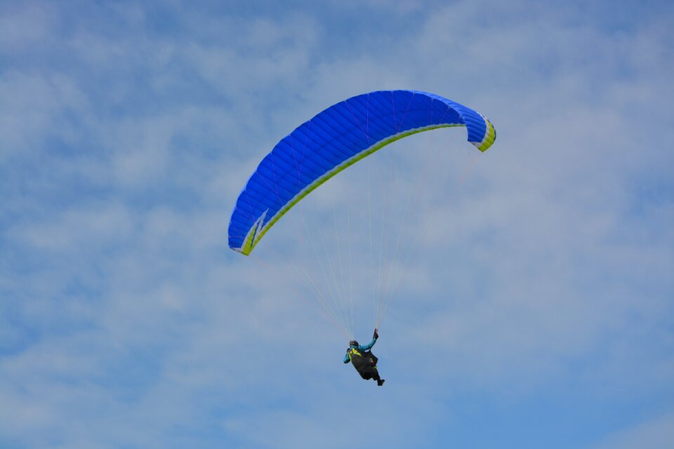 Paraglider free flight parachute
