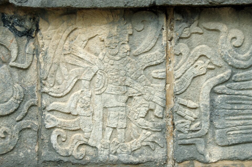 Bas-relief warrior sculpture