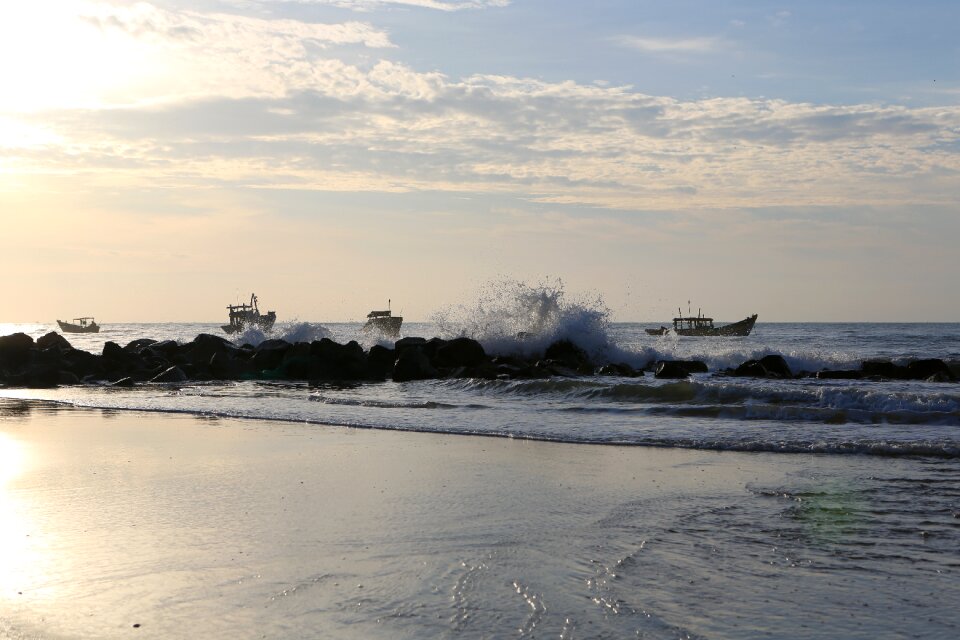 Beach sea scenery
