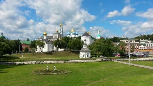 Monastery panoramic architecture