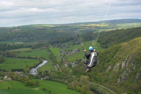 Entertainment paraglider nature