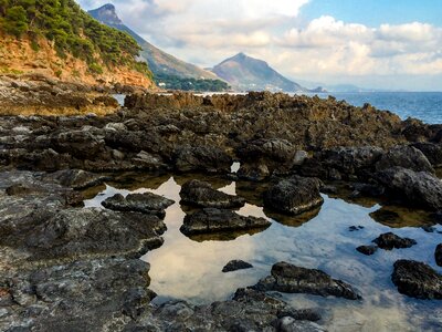 Rock sea basilicata photo