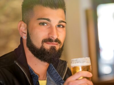 Male people beer photo