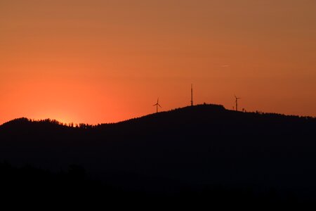 Sunset landscape dawn photo