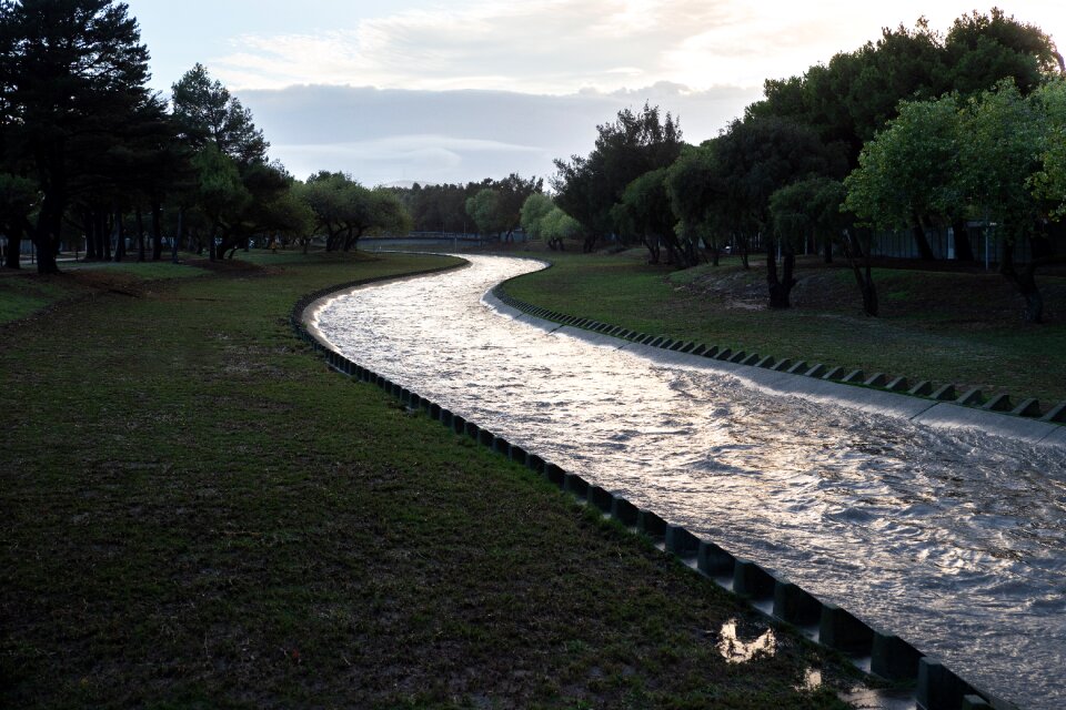After rain park road