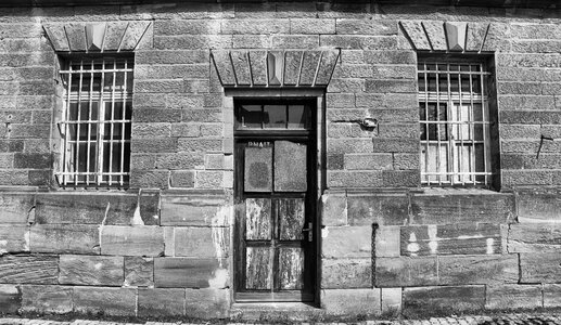 Window black and white weathered