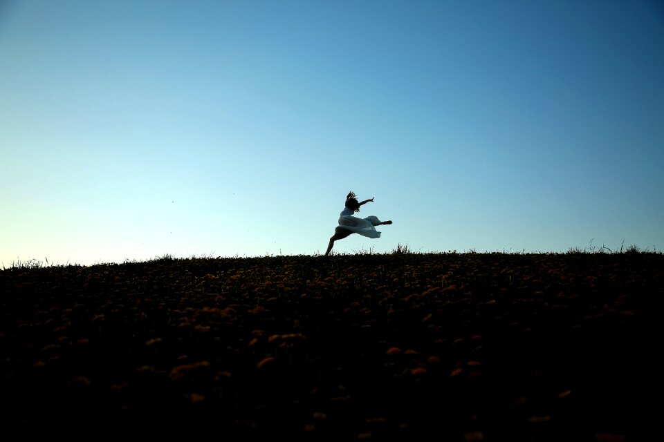 Action sunset dancer