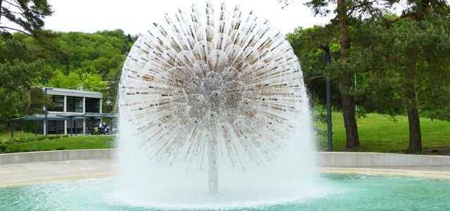 Architecture fountain technology school