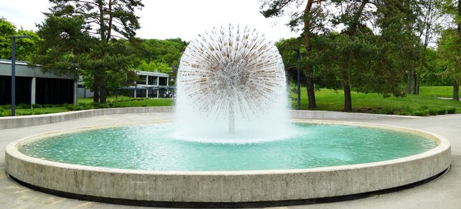 Architecture construction fountain