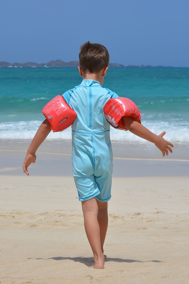 Rubber rings uv suit child