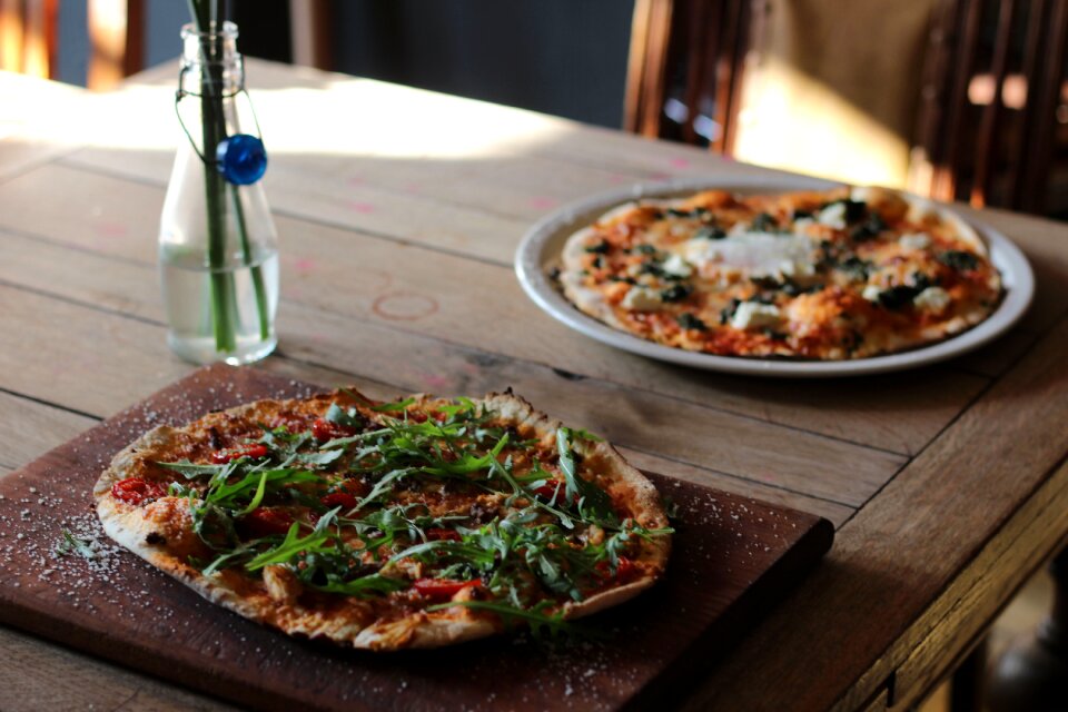 Dinner restaurant pizza