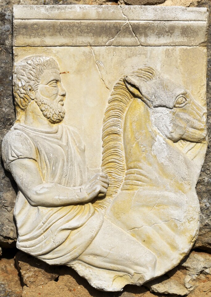 Horse bas-relief fragment