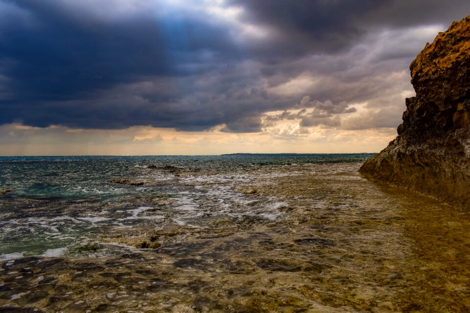 Clouds rock nature